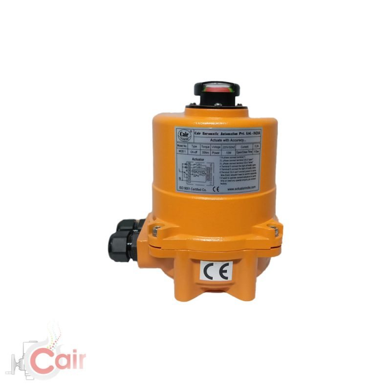 COMPACT SIZE SINGLE PHASE QUARTER TURN ELECTRIC ACTUATOR valve manufacturer