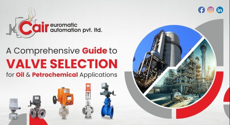 Banner for Cair Euromatic Automation that provides valves for oil and petrochemical applications