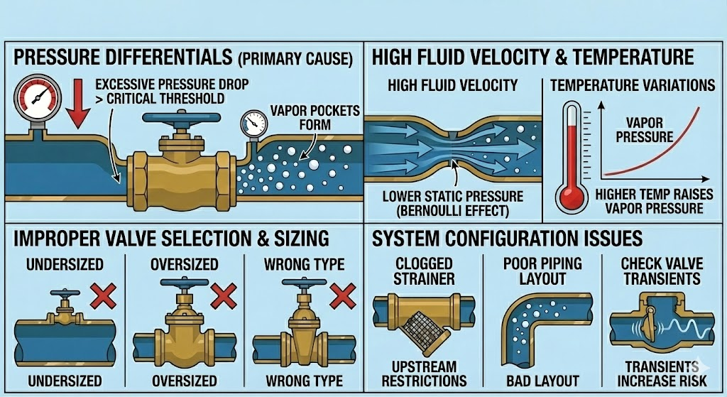 Causes of Cavitation in Industrial Valves